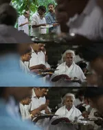 anilamma p. p memes, memes, plain memes, anilamma p. p plain meme, malayalam memes - Shajeevan looking at the old lady